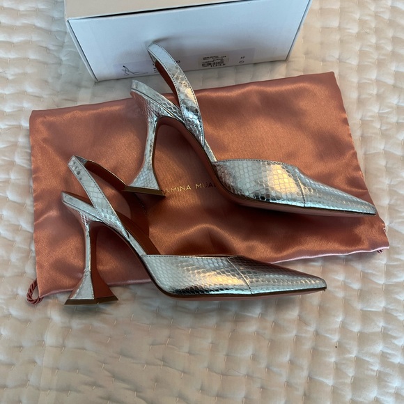 Amina Muaddi Holi Sling Size 37 - Picture 2 of 11